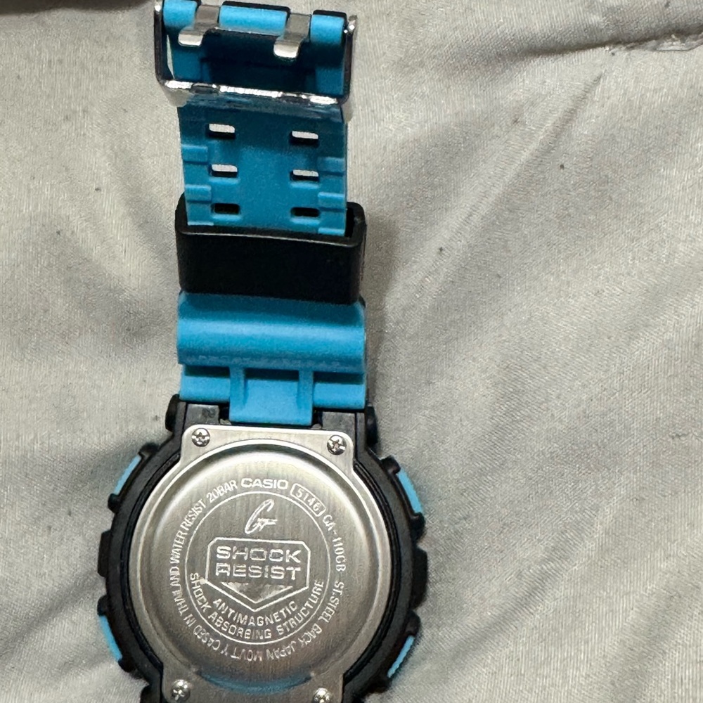 G-Shock Black and Blue Digital Watch - Picture 4 of 7